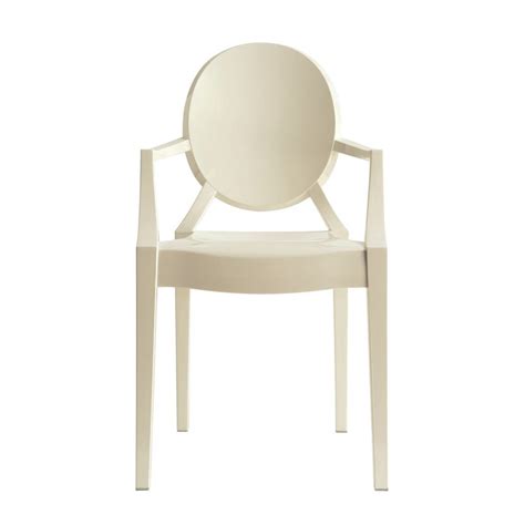 Philippe Starck Style Ghost Arm Chair Off-White | Dining room arm chairs, Chair, Dining room ...