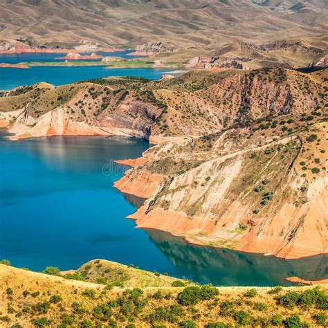 Nice View of Nurek Reservoir in Tajikistan Stock Image - Image of stone ...