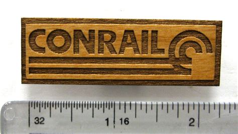 CONRAIL Railroad Logo Wooden Fridge Magnet Black Text | Etsy