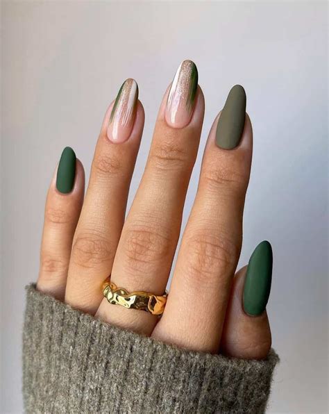 28+ Gorgeous Olive Green Nails You'll Fall For in 2024!