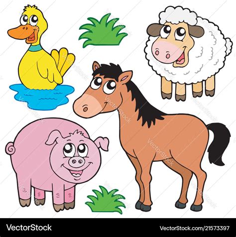 Farm animals collection 5 Royalty Free Vector Image