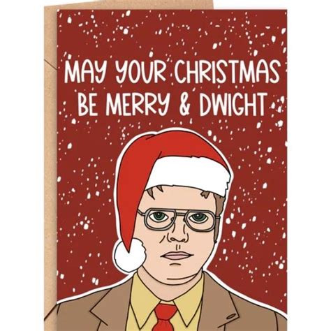 Merry & Dwight Christmas Card by Saucy Avocado at Maker House Co.