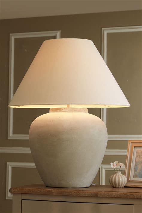 Next Extra Large Lydford Table Lamp - Grey | Table lamps living room ...