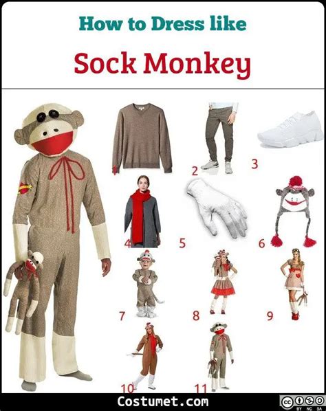 Sock Monkey Costume for Halloween