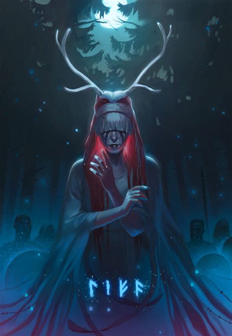 Fanart for Heilung , Mariia Loniuk on ArtStation at https://www.artstation.com/artwork/Z5mP40 ...