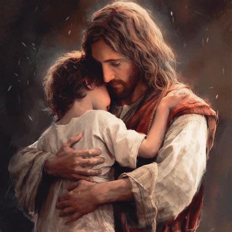 Jesus Christ Hugging Boy. Digital Print, Wall Art, Instant Download - Etsy