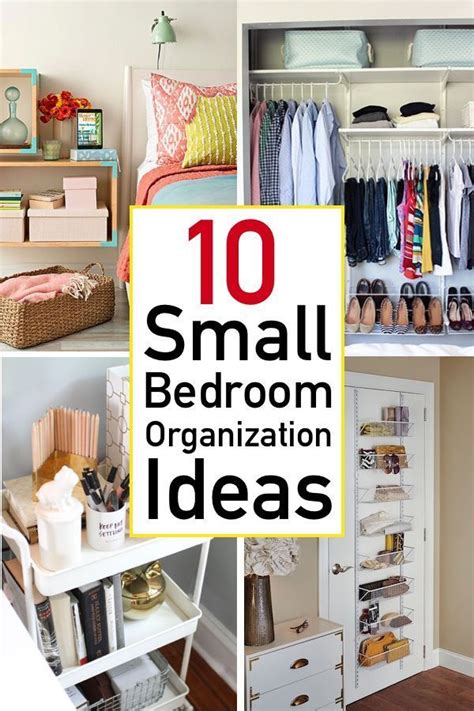 10 Genius Small Bedroom Organization Ideas - The Unlikely Hostess | Small room organization ...