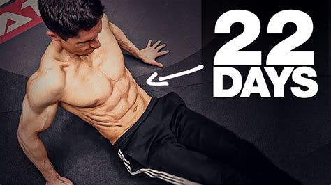 Get a “6 Pack” in 22 Days! (HOME AB WORKOUT) - YouTube