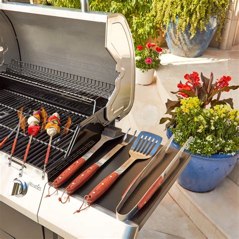 BBQ Tools & Accessories Home & Garden Cuisinart Premium 10 Piece Steel Grilling Tool Set with ...