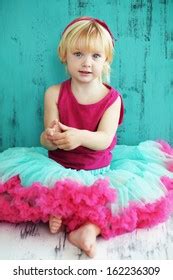 Portrait Cute Little Princess Wearing Beautiful Stock Photo 162236297 | Shutterstock