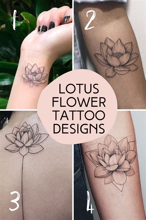 Lotus Flower Tattoo Ideas + Meaning - Tattoo Glee
