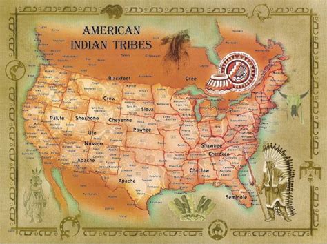 Histoire des Indiens d'Amérique du Nord | Native american tribes map, American indians, Native ...