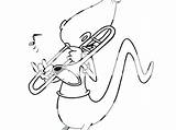 Trombone Coloring Page At GetColoringscom  Free Printable Colorings sketch template
