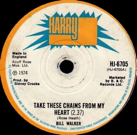 Bill Walker - Take These Chains From My Heart (1974, Vinyl) | Discogs