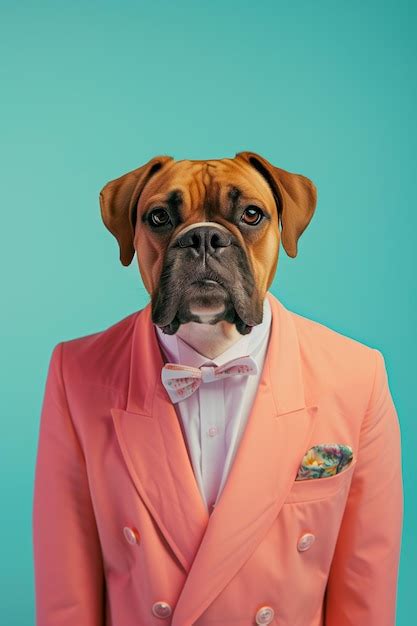 Premium Photo | Photography of a Boxer dog in Suit