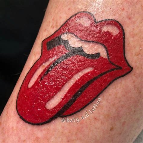 Rolling Stones Tongue Logo Tattoo