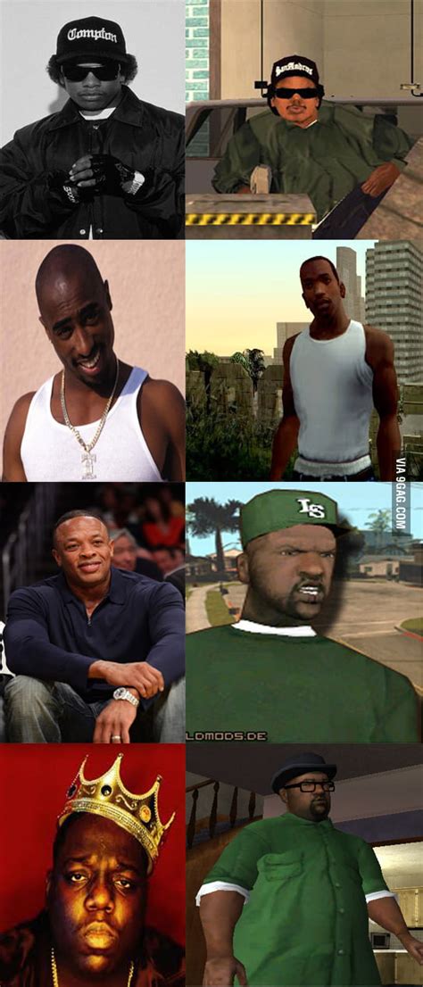 The people that GTA San Andreas characters based on. - 9GAG