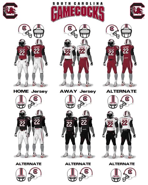 NCAA-SC_Gamecocks_Jerseys-1026px.png (1384×1732) | GAMECOCK COUNTRY | Pinterest