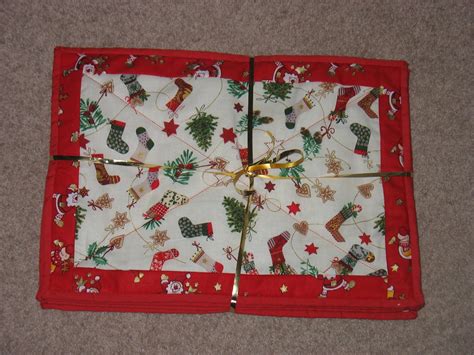 Koshka2 Quilts: Christmas Placemats