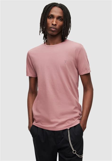 AllSaints TONIC SS CREW - Basic T-shirt - peppered pink/pink - Zalando.co.uk