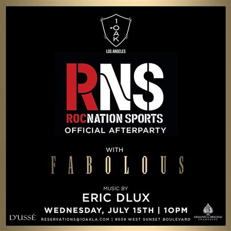 Roc Nation Sports Official After Party - LA Guestlist