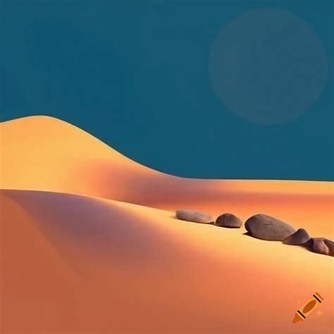 Sailing stones in desert dunes