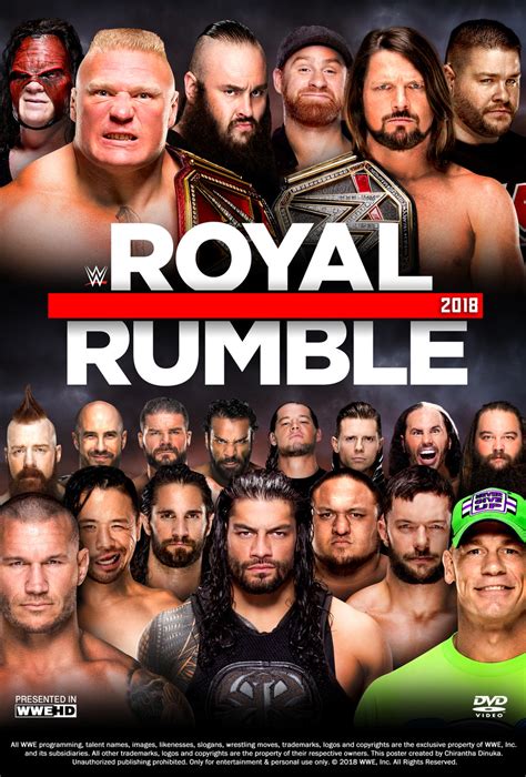 WWE Royal Rumble 2018 Poster by Chirantha on DeviantArt