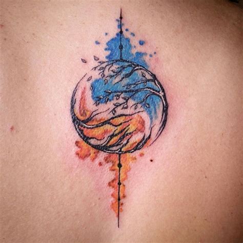 Tattoo uploaded by Arkham Tattoo Studio • Water fire ying yang tattoo ...