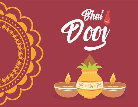 Happy Bhai Dooj, indian family celebration festival culture 1384199 Vector Art at Vecteezy