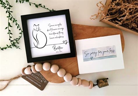 CAT MEMORIAL GIFT Personalized Loss of Cat Sympathy Gift for - Etsy