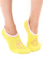 Fuzzy Smile Slipper Socks – Living Royal