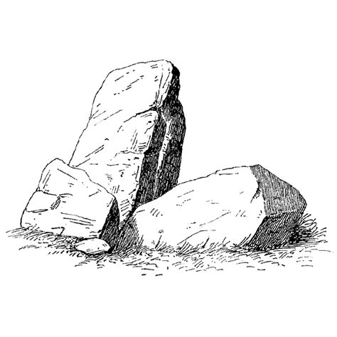 Tall Boulders 621I | Drawing rocks, Landscape drawing tutorial ...