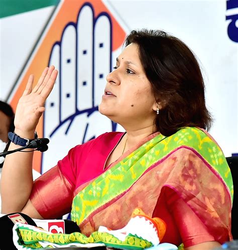 AICC National Spokesperson Supriya Shrinate addresses a press ...