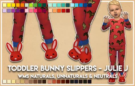 I’ve recolored Julie J’s toddler bunny slipper conversion to match the child recolors I did. All ...