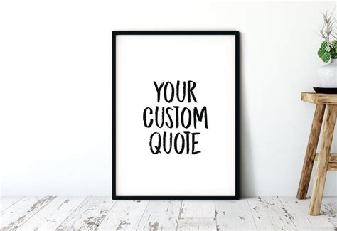 Custom Quote Print Custom Text Print Custom Wall Art | Etsy | Custom quote print, Custom quote ...