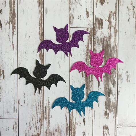 12 Pcs Vampirina Inspired Bat Symbols Glitter Die Cuts/party - Etsy