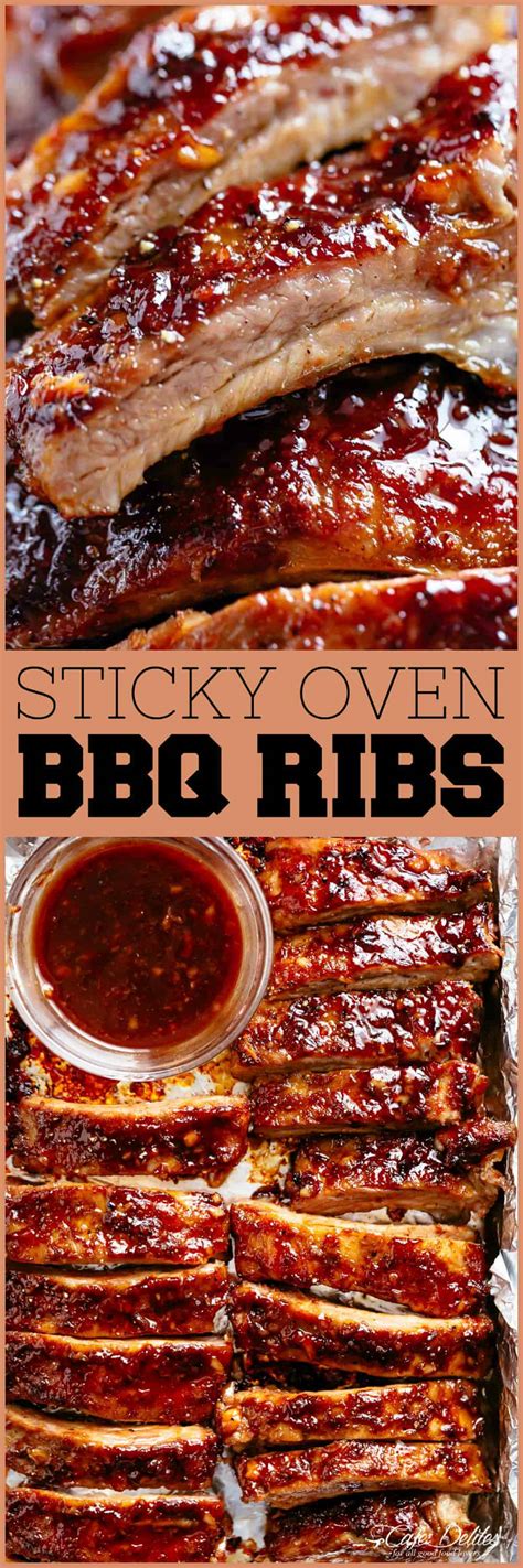 Sticky Oven Barbecue Ribs - Cafe Delites