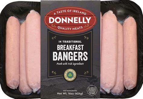 Donnelly Traditional Breakfast Sausage 454g (16oz) X 12: Food Ireland Wholesale