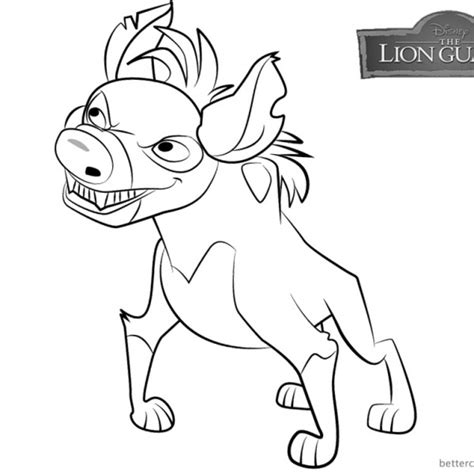 Lion Guard Coloring Pages Janja - Free Printable Coloring Pages