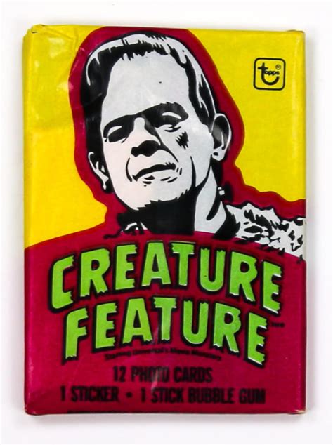 Creature Feature Vintage Trading Cards FOUR Wax Packs 1980 - Etsy