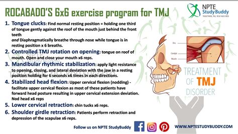 Rocabado’s exercises 6x6 | Doctor of physical therapy, Medical school stuff, Physical therapy ...