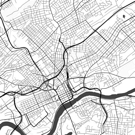 Knoxville Map Print Knoxville Map Download City Map | Etsy