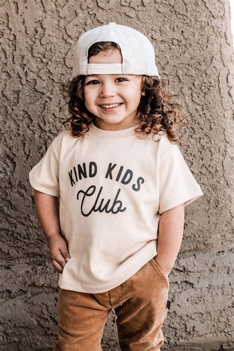 Toddler Boy Shirt Kind Kids Club Baby Boy Graphic Tee Cute Kids Shirt Trendy Boy Clothing Trendy ...