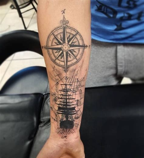 Pirate Ships And Compasses Pirate Ship Tattoos Pirate Ship Drawing | My ...