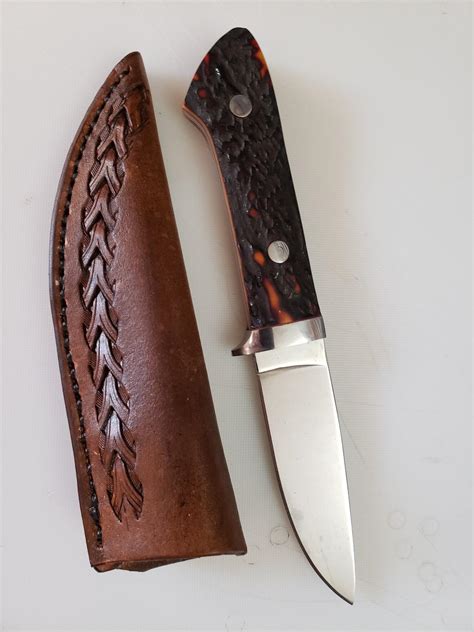 Drop point knife and sheath - Gun Holsters, Rifle Slings and Knife Sheathes - Leatherworker.net