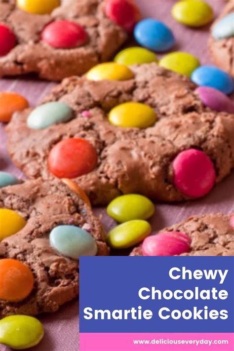 These Smartie Cookies are irresistibly fun - soft and chewy in the ...