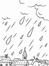 Rain Coloring Sheets Printable sketch template