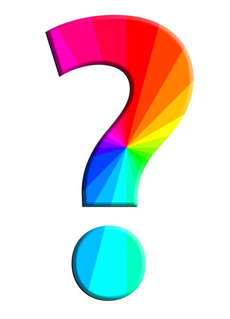 Rainbow Question Mark Quiz - Free image on Pixabay