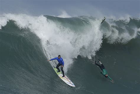 Elite Surfers Take On The Mavericks Big Wave Surfing Competition