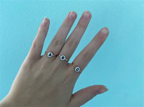 Initial Ring - Etsy